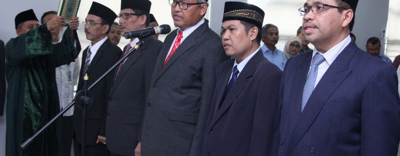 Rektor Unsyiah Lantik Pejabat Eselon II